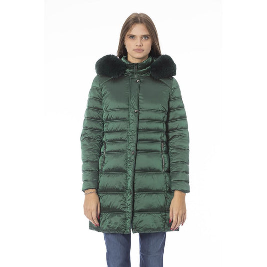 Baldinini Trend Green Polyester Women Jacket Baldinini Trend