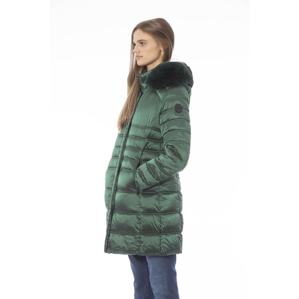 Baldinini Trend Green Polyester Women Jacket Baldinini Trend