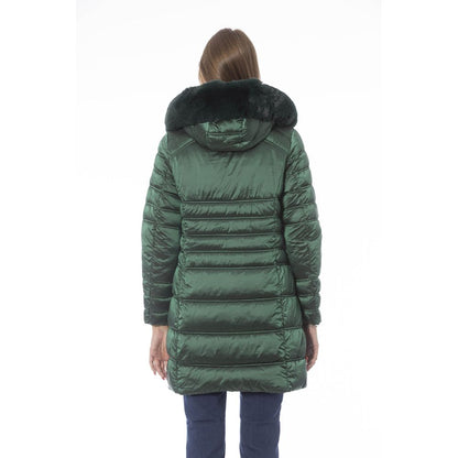 Baldinini Trend Green Polyester Women Jacket Baldinini Trend