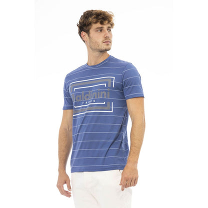 Baldinini Trend Blue Cotton Men T-Shirt Baldinini Trend