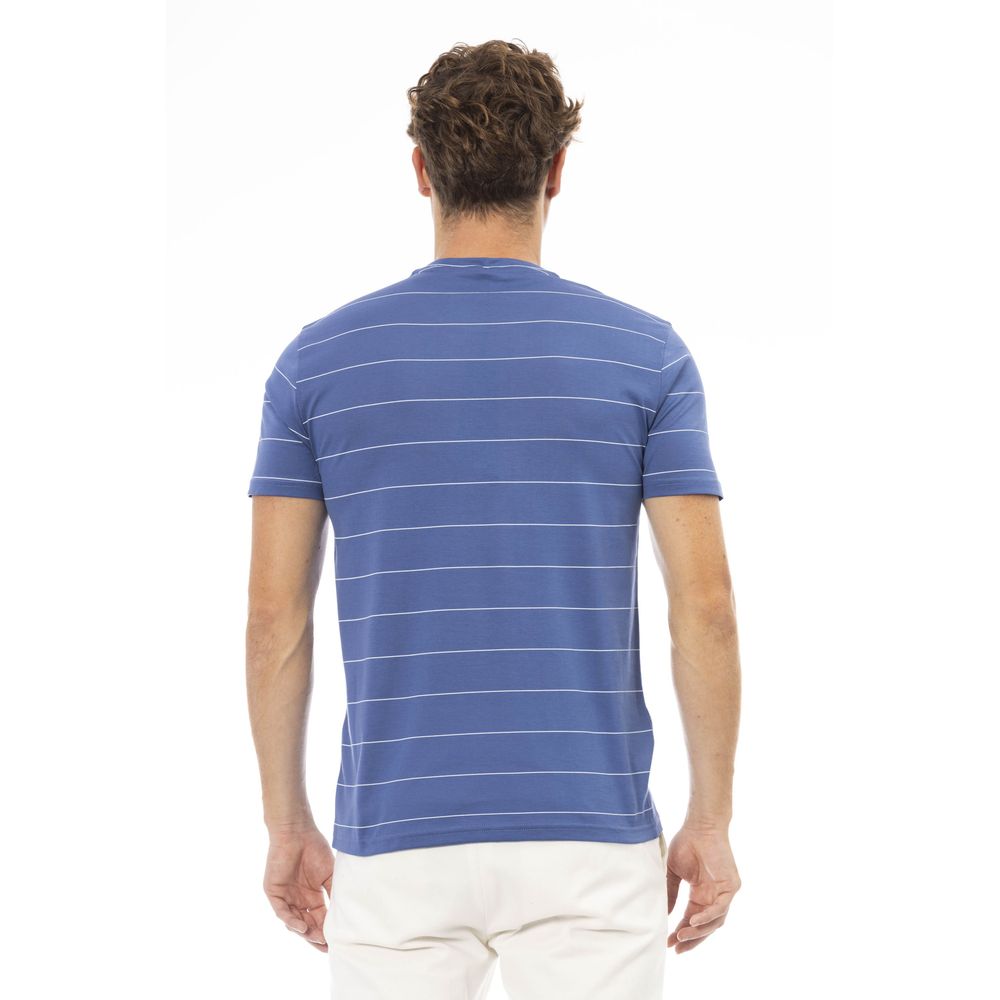 Baldinini Trend Blue Cotton Men T-Shirt Baldinini Trend