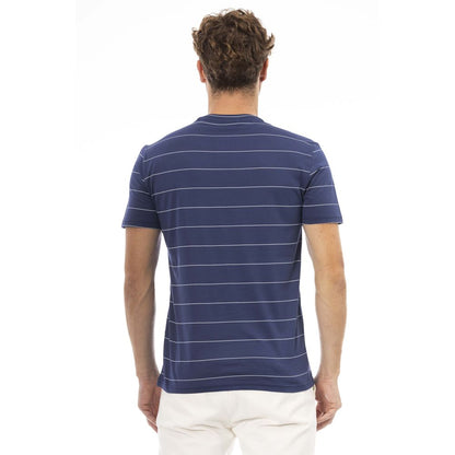 Baldinini Trend Blue Cotton Men T-Shirt Baldinini Trend