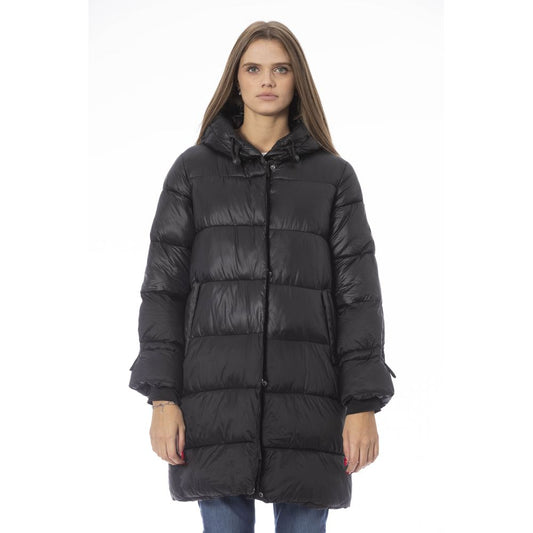 Baldinini Trend Black Nylon Women Jacket Baldinini Trend