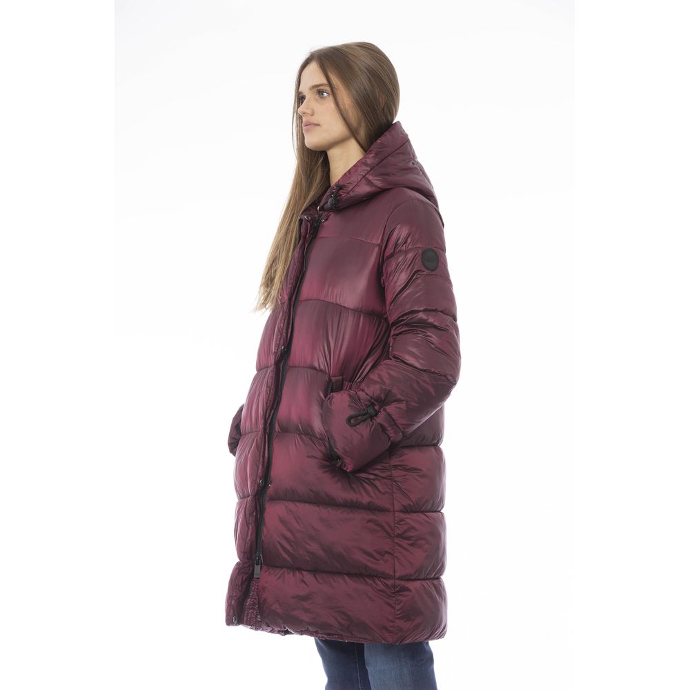 Baldinini Trend Burgundy Nylon Women Jacket