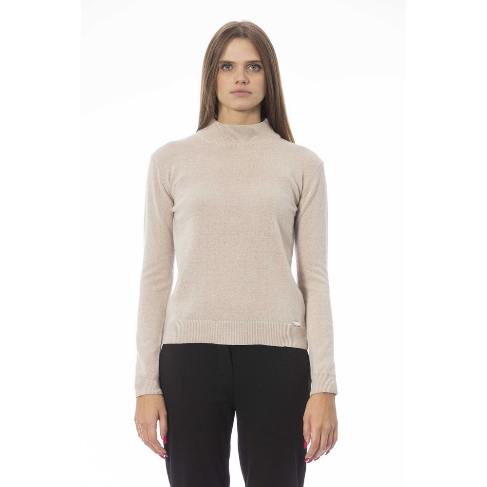 Baldinini Trend Beige Cashmere Women Sweater Baldinini Trend