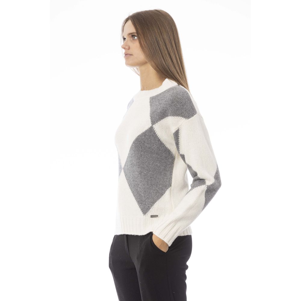 Baldinini Trend Gray Wool Women Sweater Baldinini Trend