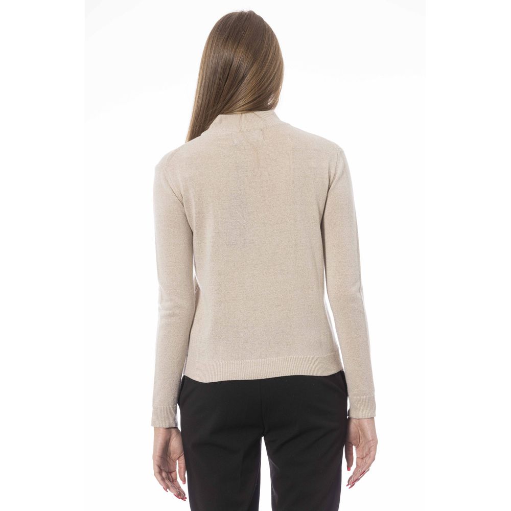 Baldinini Trend Beige Cashmere Women Sweater Baldinini Trend