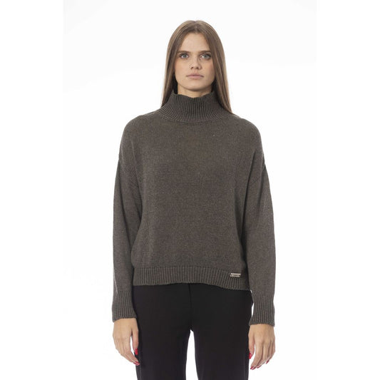 Baldinini Trend Green Wool Women Sweater Baldinini Trend