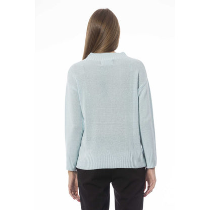 Baldinini Trend Light Blue Cashmere Women Sweater Baldinini Trend