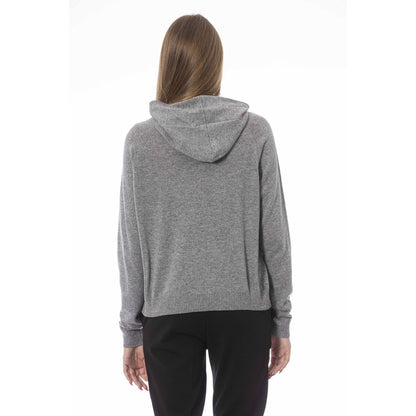 Baldinini Trend Gray Wool Women Sweater Baldinini Trend