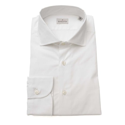 Bagutta White Cotton Men Shirt Bagutta