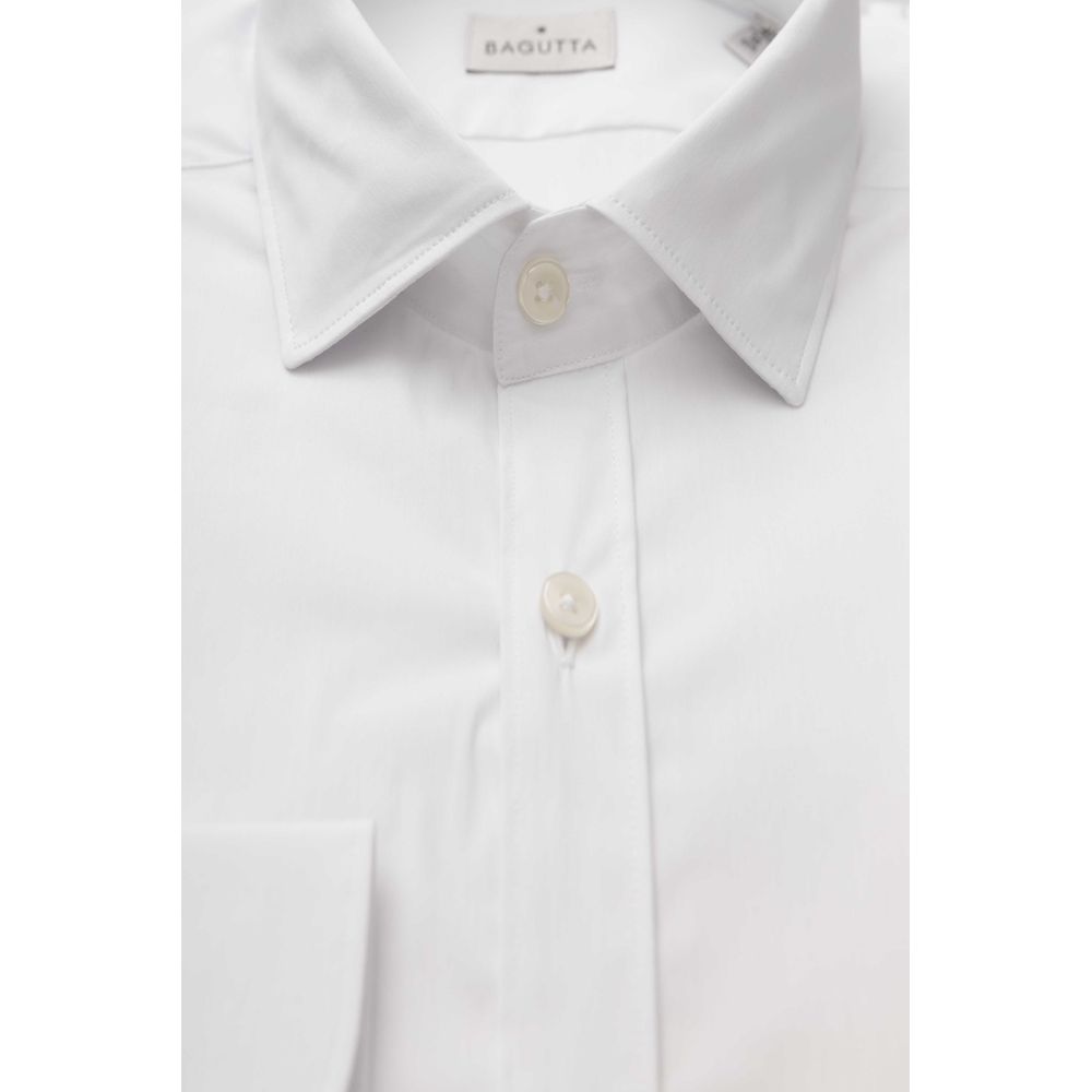 Bagutta White Cotton Men Shirt Bagutta