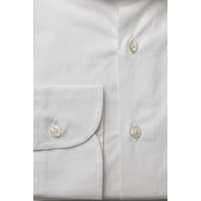 Bagutta White Cotton Men Shirt Bagutta