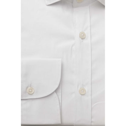 Bagutta White Cotton Men Shirt Bagutta