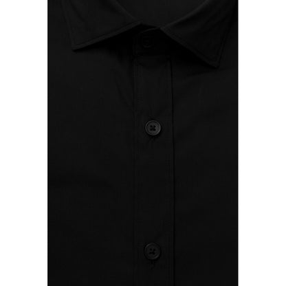 Bagutta Black Cotton Men Shirt Bagutta