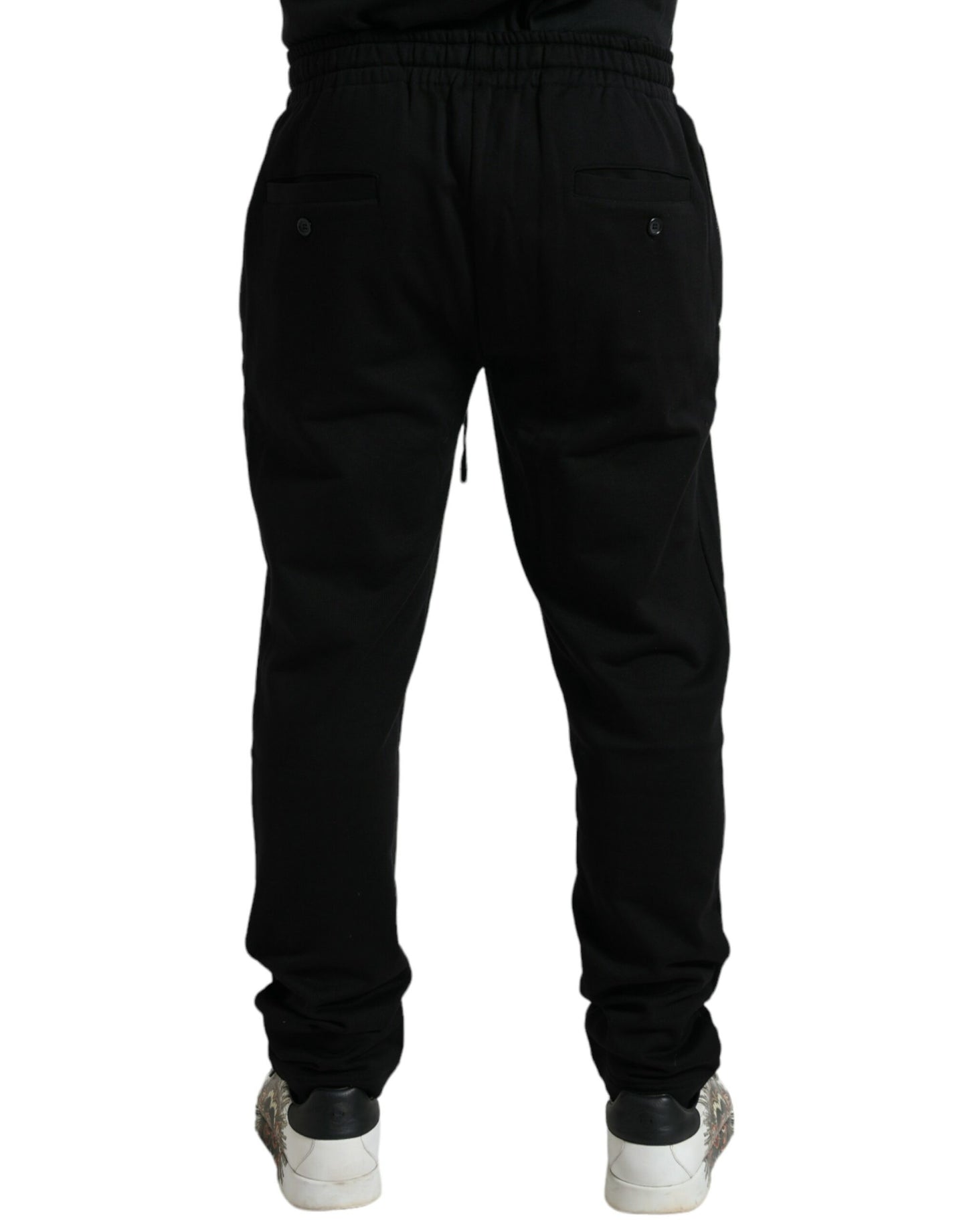 Dolce & Gabbana Elegant Black Cotton Jogger Pants Dolce & Gabbana