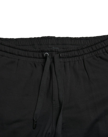 Dolce & Gabbana Elegant Black Cotton Jogger Pants Dolce & Gabbana