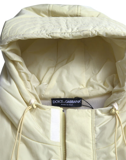 Dolce & Gabbana Sunshine Yellow Hooded Vest Jacket Dolce & Gabbana