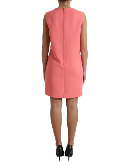 Dolce & Gabbana Chic Pink Sleeveless Shift Mini Dress Dolce & Gabbana