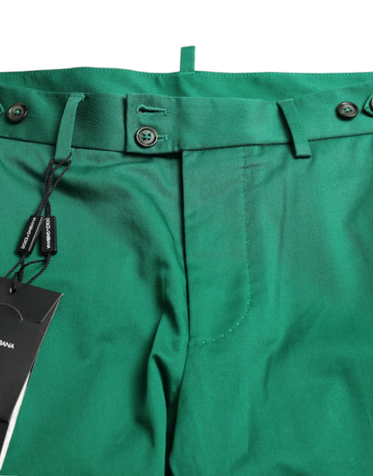 Dolce & Gabbana Elegant Deep Green Cotton Bermuda Shorts Dolce & Gabbana