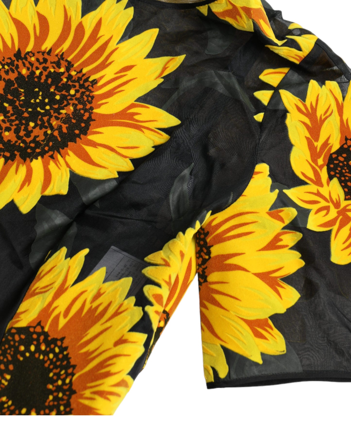 Dolce & Gabbana Summery Sunflower A-Line Midi Dress Dolce & Gabbana