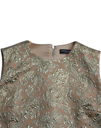 Dolce & Gabbana Elegant Mini Lurex Jacquard Dress Dolce & Gabbana