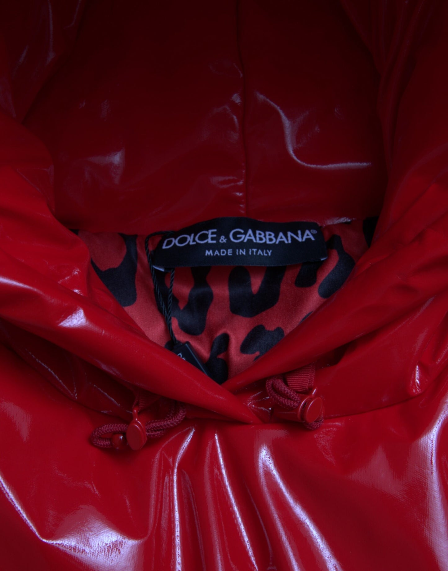 Dolce & Gabbana Chic Shiny Red Cropped Jacket Dolce & Gabbana