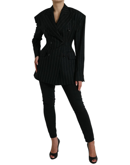 Dolce & Gabbana Elegant Striped Virgin Wool Blazer Dolce & Gabbana