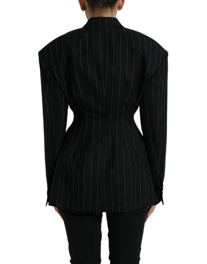 Dolce & Gabbana Elegant Striped Virgin Wool Blazer Dolce & Gabbana