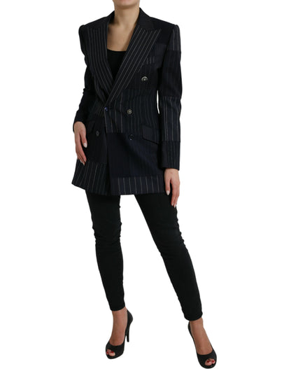 Dolce & Gabbana Elegant Striped Virgin Wool Blazer Dolce & Gabbana