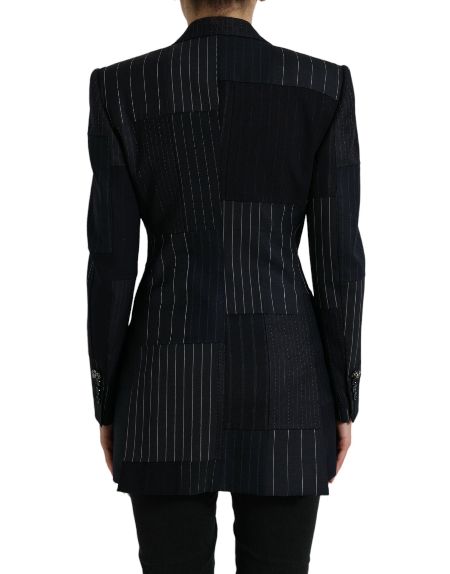 Dolce & Gabbana Elegant Striped Virgin Wool Blazer Dolce & Gabbana