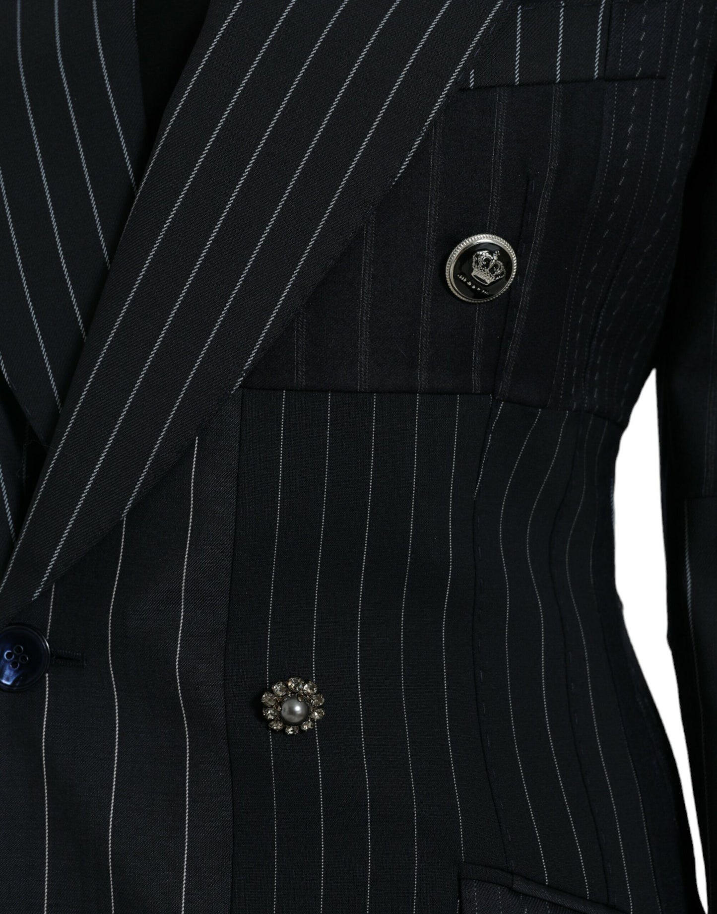 Dolce & Gabbana Elegant Striped Virgin Wool Blazer Dolce & Gabbana