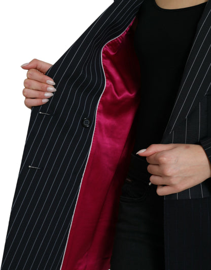 Dolce & Gabbana Elegant Striped Virgin Wool Blazer Dolce & Gabbana