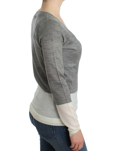 Costume National Chic Gray Lightweight Cardigan Costume National