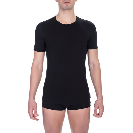 Bikkembergs Black Cotton Men T-Shirt Bikkembergs