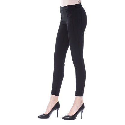 BYBLOS Black Polyester Women Pants BYBLOS