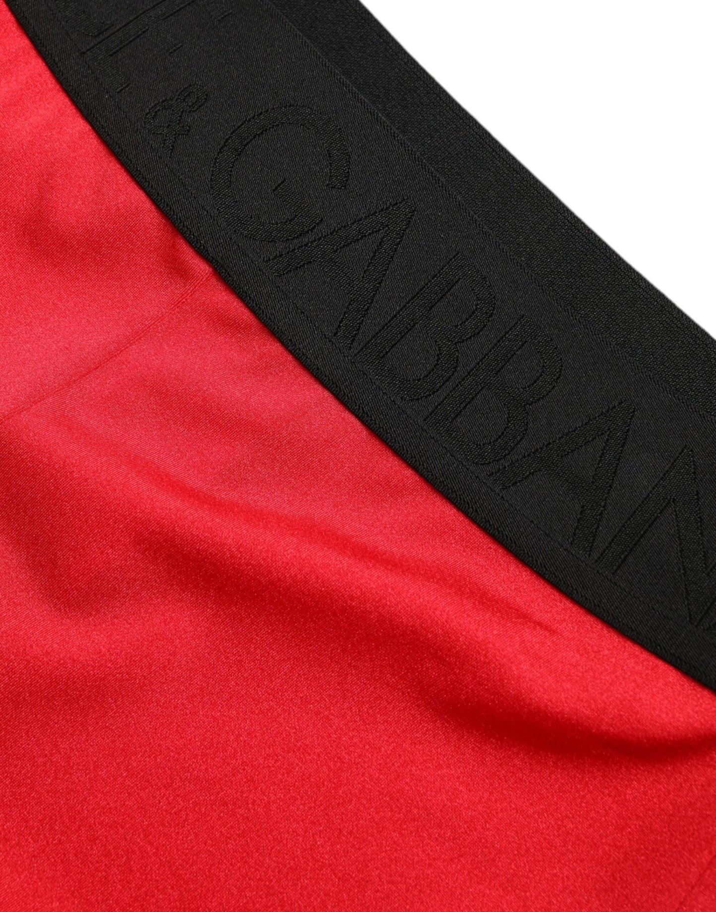 Dolce & Gabbana Elegant High Waist Red Leggings Dolce & Gabbana