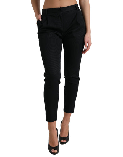 Dolce & Gabbana Chic High Waist Skinny Cropped Pants Dolce & Gabbana