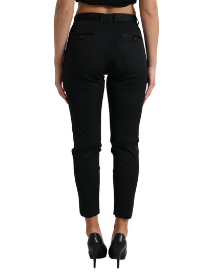 Dolce & Gabbana Chic High Waist Skinny Cropped Pants Dolce & Gabbana