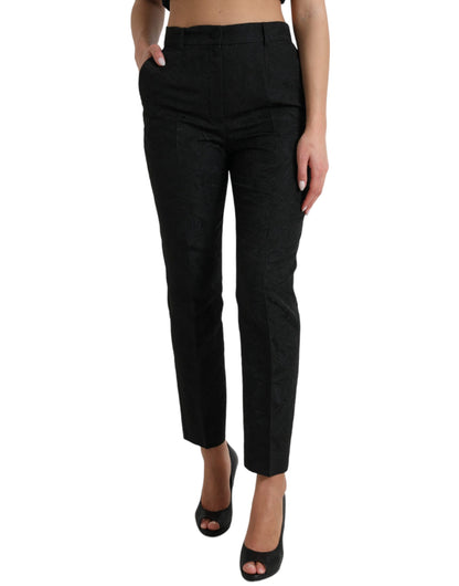 Dolce & Gabbana High Waist Tapered Elegance Pants Dolce & Gabbana