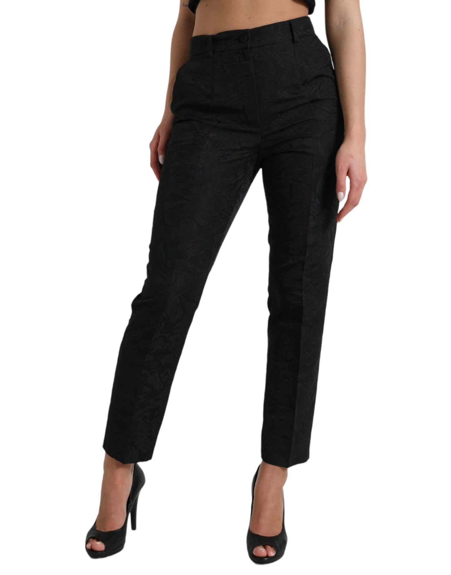 Dolce & Gabbana High Waist Tapered Elegance Pants Dolce & Gabbana