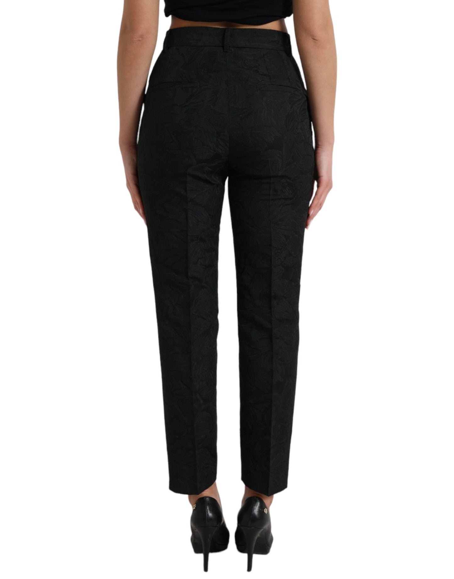 Dolce & Gabbana High Waist Tapered Elegance Pants Dolce & Gabbana