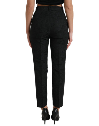 Dolce & Gabbana High Waist Tapered Elegance Pants Dolce & Gabbana