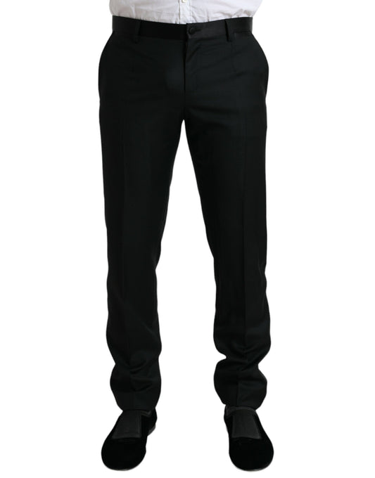 Dolce & Gabbana Elegant Slim Fit Wool Dress Pants Dolce & Gabbana