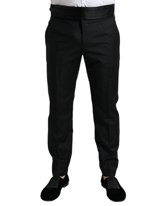 Dolce & Gabbana Elegant Slim Fit Wool Dress Pants Dolce & Gabbana