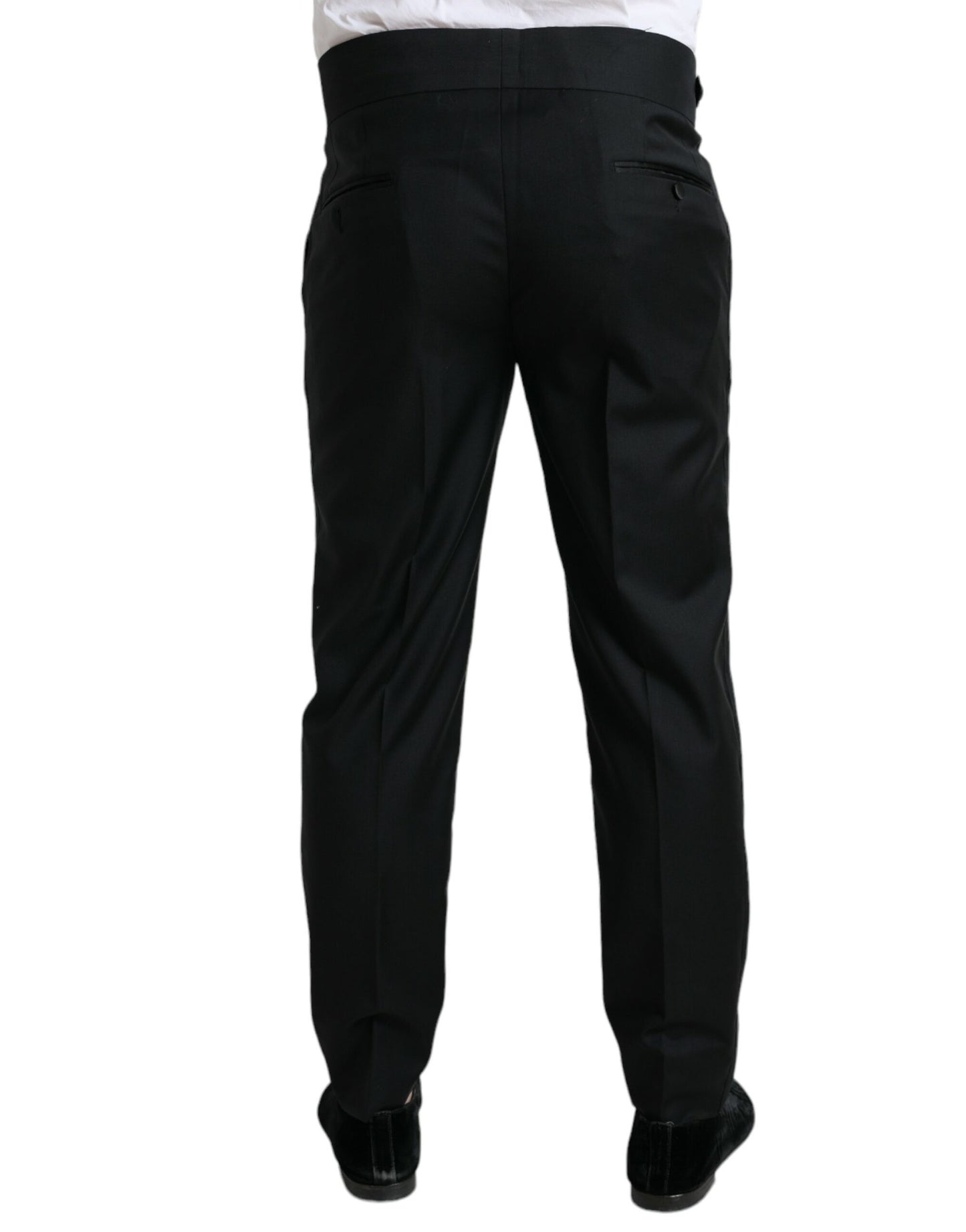 Dolce & Gabbana Elegant Slim Fit Wool Dress Pants Dolce & Gabbana