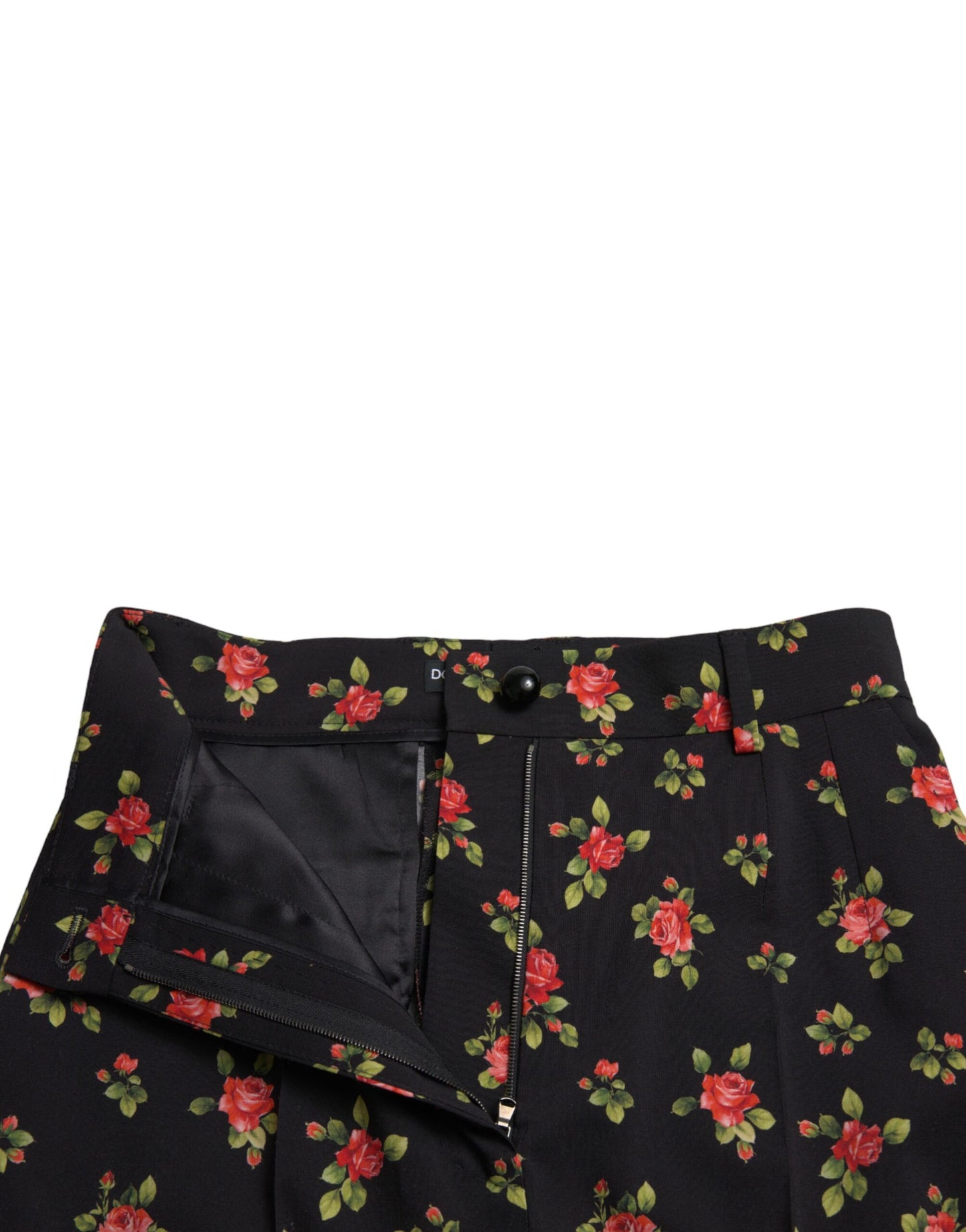 Dolce & Gabbana Elegant High-Waist Floral Tapered Pants Dolce & Gabbana