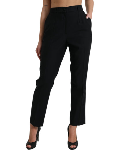 Dolce & Gabbana Elegant High Waist Wool Pants Dolce & Gabbana