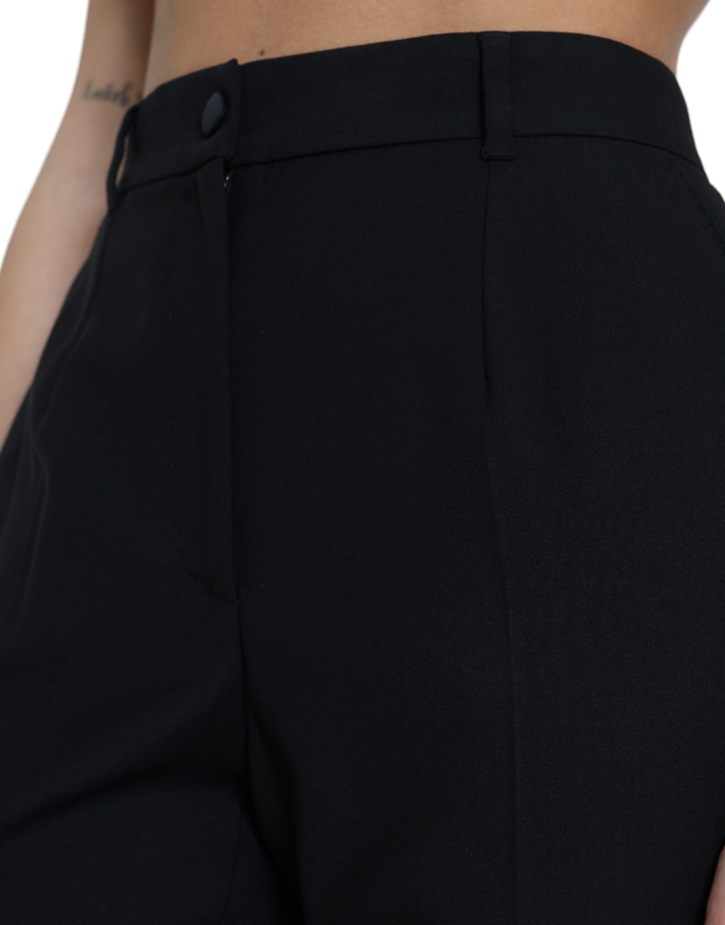 Dolce & Gabbana Elegant High Waist Wool Pants Dolce & Gabbana