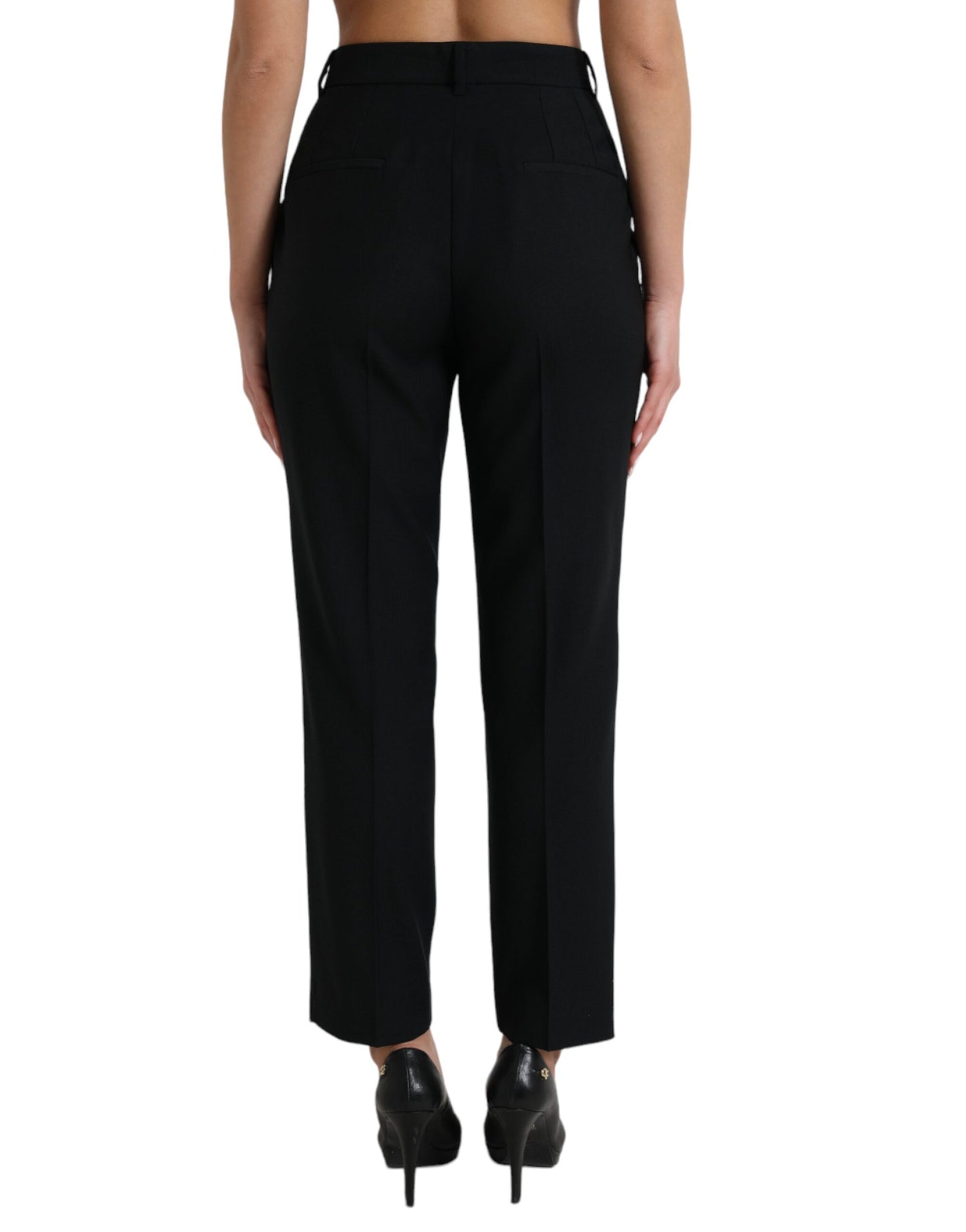 Dolce & Gabbana Elegant High Waist Wool Pants Dolce & Gabbana